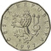 Moneda, República Checa, 2 Koruny, 1997, EBC, Níquel chapado en acero, KM:9