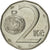 Moneta, Czechy, 2 Koruny, 1994, AU(55-58), Nickel platerowany stalą, KM:9