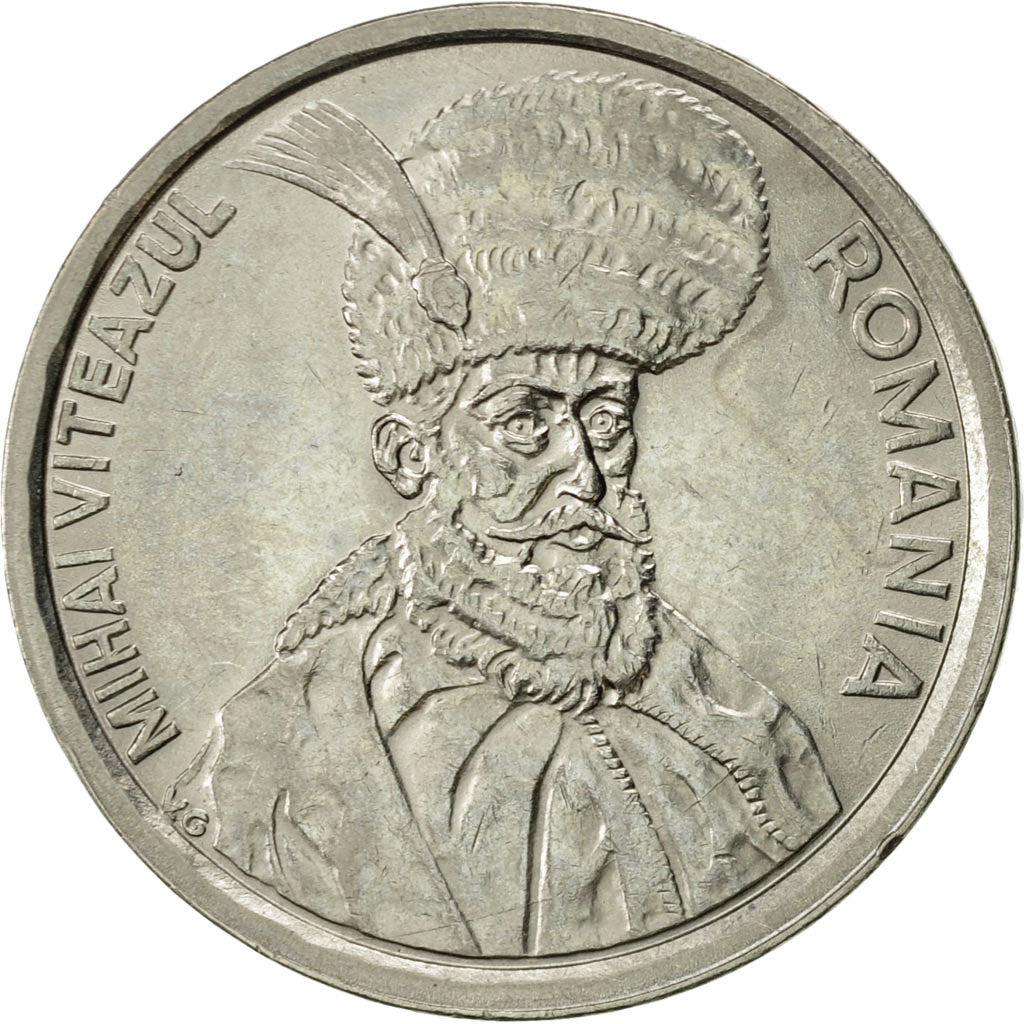 Coin, Romania, 100 Lei, 1992, AU(55-58), Nickel plated steel, KM:111