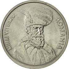 Coin, Romania, 100 Lei, 1991, AU(55-58), Nickel plated steel, KM:111