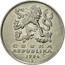 Münze, Tschechische Republik, 5 Korun, 1994, VZ, Nickel plated steel, KM:8
