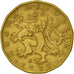 Coin, Czech Republic, 20 Korun, 1997, AU(50-53), Brass plated steel, KM:5