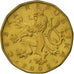 Czech Republic, 20 Korun, 2002, AU(50-53), Brass plated steel, KM:5