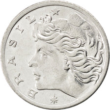 BRAZIL, 5 Centavos, 1975, KM #587.1, MS(63), Stainless Steel, 21, 2.61