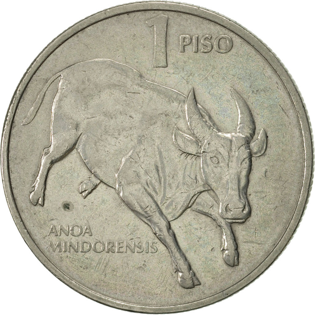 Coin, Philippines, Piso, 1990, AU(55-58), Copper-nickel, KM:243.3