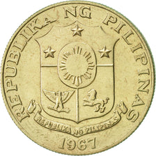Coin, Philippines, 50 Sentimos, 1967, AU(50-53), Copper-Nickel-Zinc, KM:200