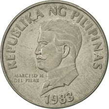 Coin, Philippines, 50 Sentimos, 1983, AU(50-53), Copper-nickel, KM:242.1