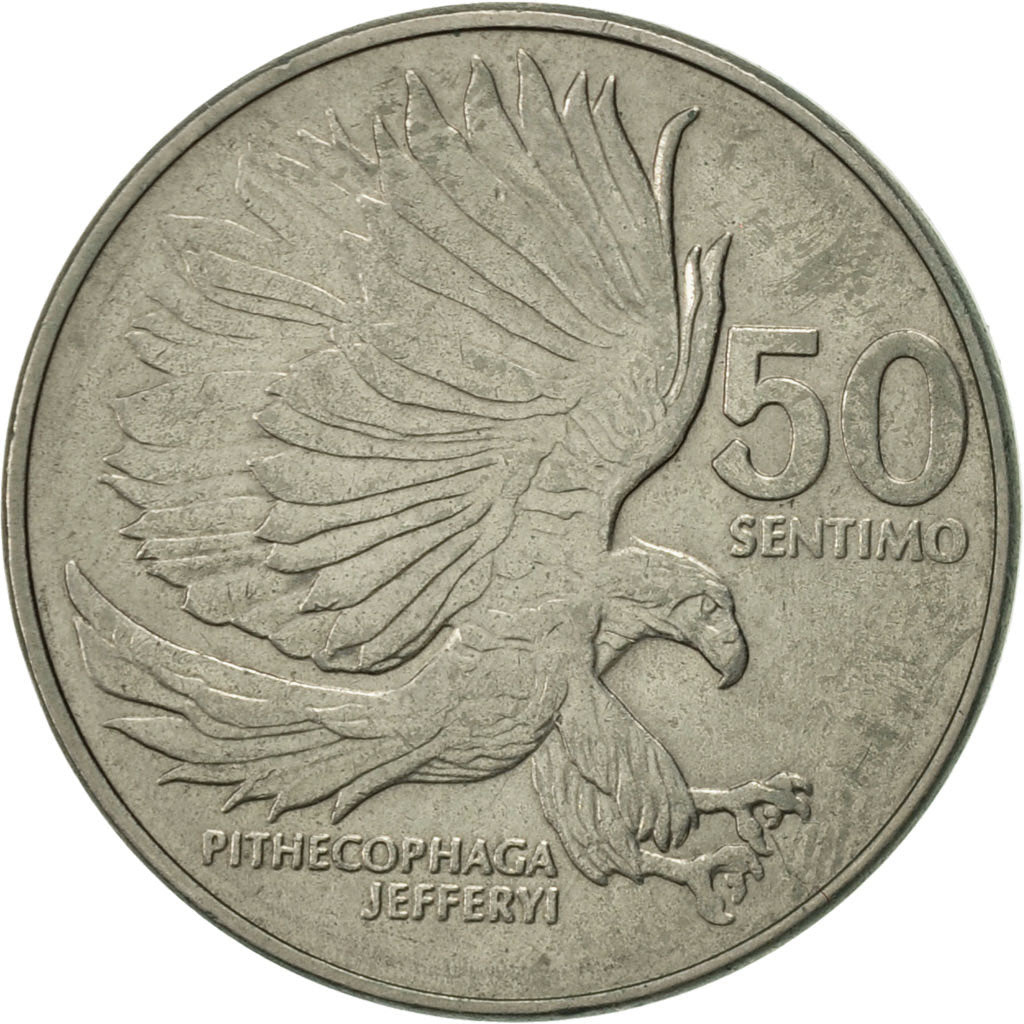 Coin, Philippines, 50 Sentimos, 1983, AU(50-53), Copper-nickel, KM:242.1