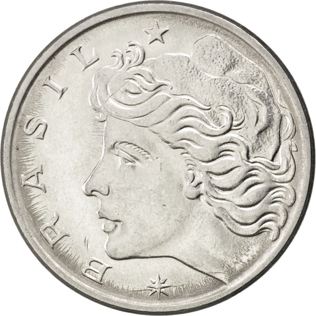 Coin, Brazil, 50 Centavos, 1978, MS(63), Stainless Steel, KM:580b