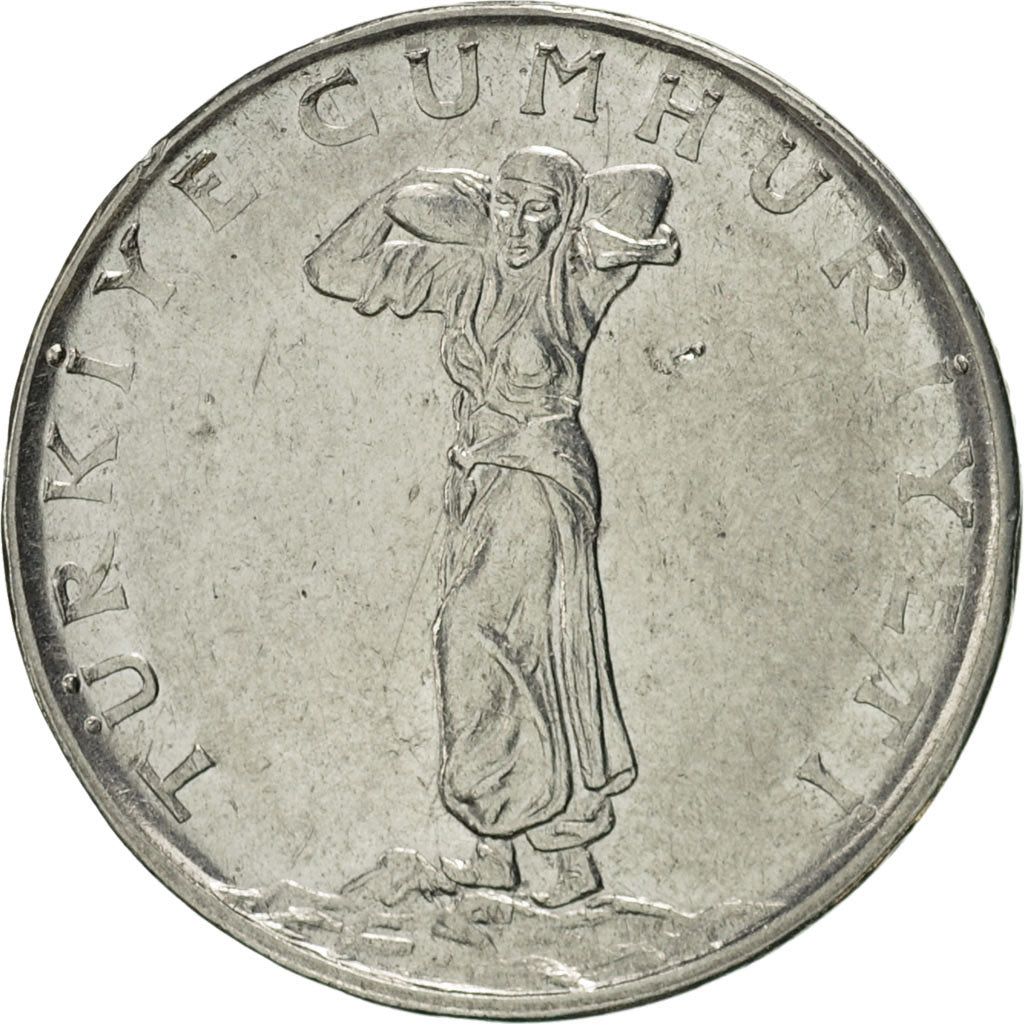 Coin, Turkey, 25 Kurus, 1977, AU(55-58), Stainless Steel, KM:892.3