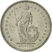 Moneta, Szwajcaria, Franc, 1989, Bern, AU(55-58), Miedź-Nikiel, KM:24a.3