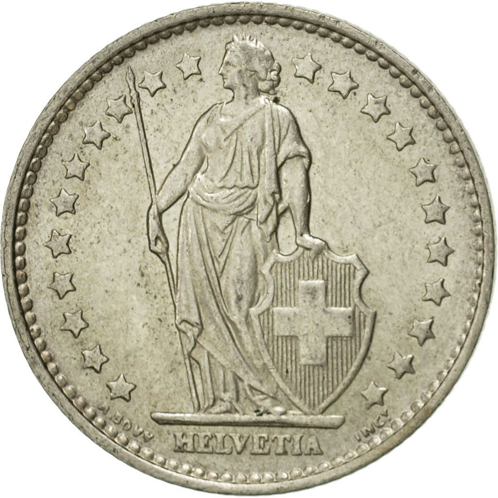 Svizzera, Franc, 1967, Bern, SPL-, Argento, KM:24