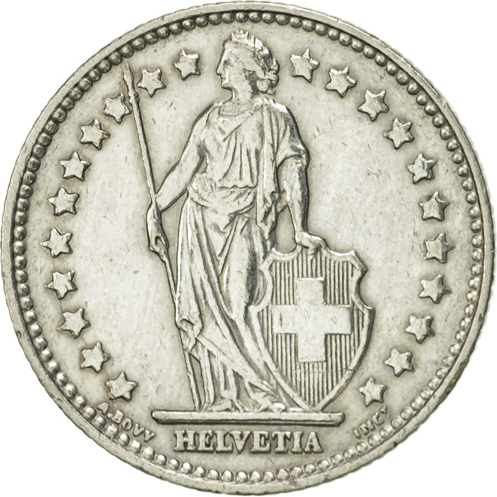 Svizzera, Franc, 1953, Bern, SPL-, Argento, KM:24