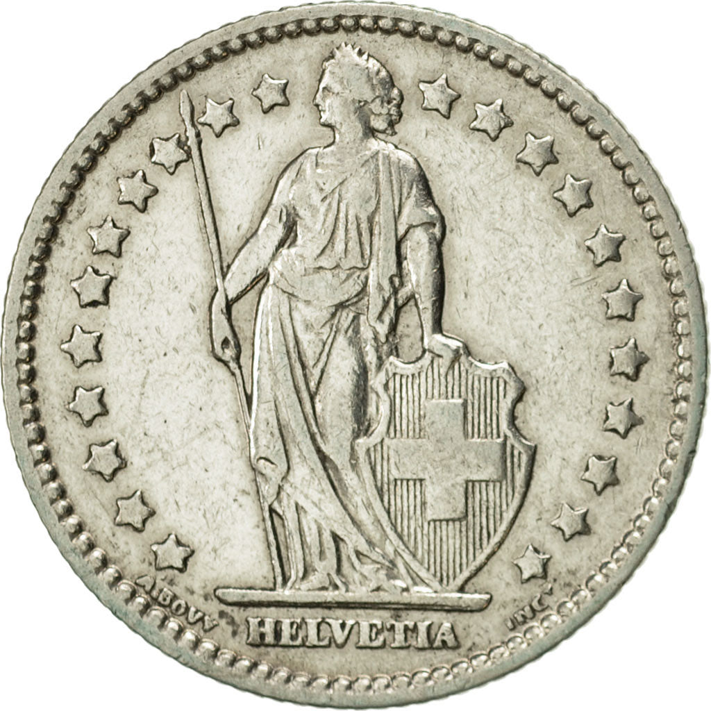 Coin, Switzerland, Franc, 1910, Bern, AU(55-58), Silver, KM:24