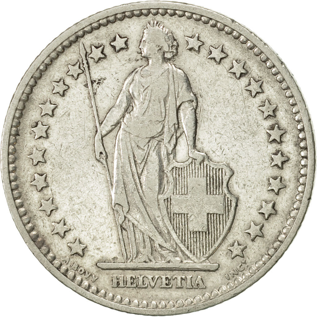 Moneta, Svizzera, 2 Francs, 1886, Bern, BB, Argento, KM:21