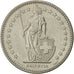 Coin, Switzerland, 2 Francs, 1992, Bern, AU(55-58), Copper-nickel, KM:21a.3