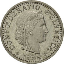Moneta, Svizzera, 20 Rappen, 1988, Bern, SPL-, Rame-nichel, KM:29a