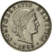 Switzerland, 20 Rappen, 1936, Bern, AU(55-58), Nickel, KM:29