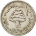 Libano, 10 Piastres, 1961, BB, Rame-nichel, KM:24