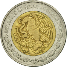 Moneda, México, 5 Nuevo Pesos, 1994, Mexico City, MBC, Bimetálico, KM:552