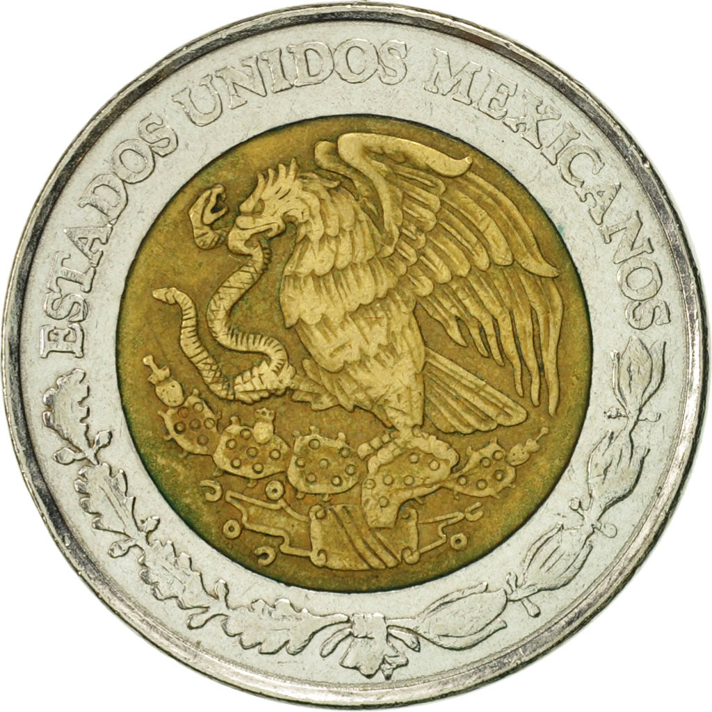 Munten, Mexico, 5 Nuevo Pesos, 1993, Mexico City, ZF, Bi-Metallic, KM:552
