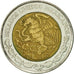Munten, Mexico, 5 Nuevo Pesos, 1993, Mexico City, ZF, Bi-Metallic, KM:552