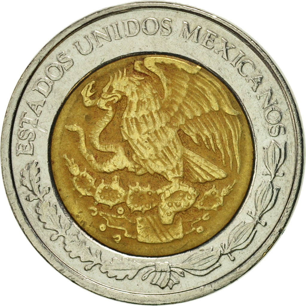 Moneda, México, Peso, 2000, Mexico City, EBC, Bimetálico, KM:603