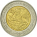 Moneda, México, Peso, 2012, Mexico City, EBC, Bimetálico, KM:603