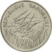 Coin, Gabon, 100 Francs, 1977, Paris, AU(55-58), Nickel, KM:13