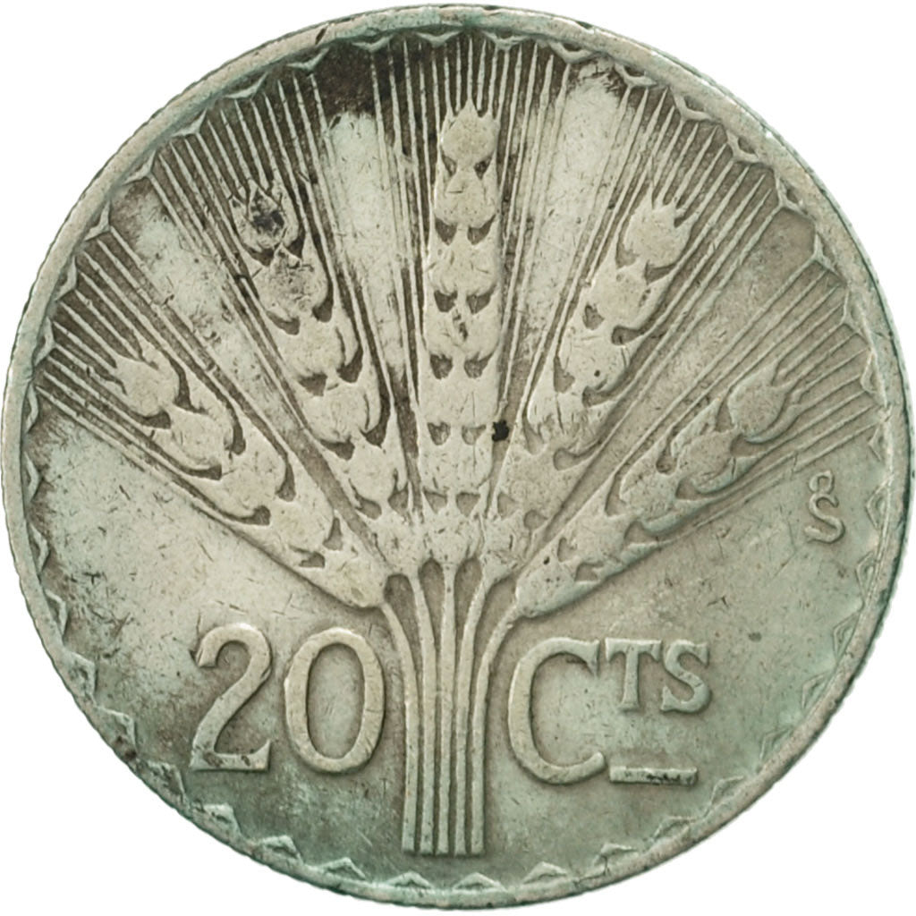 Uruguay, 20 Centesimos, 1942, Santiago, AU(55-58), Silver, KM:29