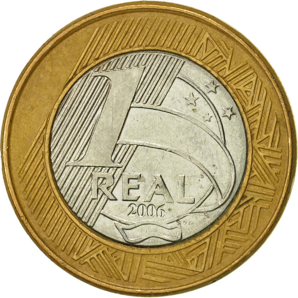 Brazil, Real, 2006, Rio de Janeiro, AU(55-58), Bi-Metallic, KM:652a