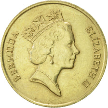Münze, Bermuda, Elizabeth II, Dollar, 1988, VZ, Nickel-brass, KM:56