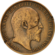 Great Britain, Edward VII, 1/2 Penny, 1910, EF(40-45), Bronze, KM:793.2