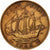 Moneda, Gran Bretaña, Elizabeth II, 1/2 Penny, 1966, MBC, Bronce, KM:896