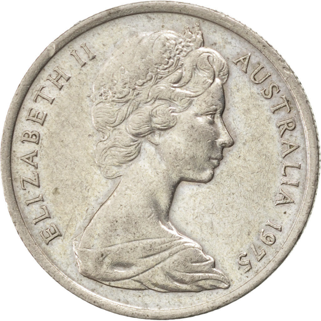 AUSTRALIA, 5 Cents, 1975, KM #64, MS(60-62), Copper-Nickel, 19.41, 2.73