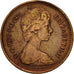 Moneta, Gran Bretagna, Elizabeth II, 1/2 New Penny, 1974, BB, Bronzo, KM:914