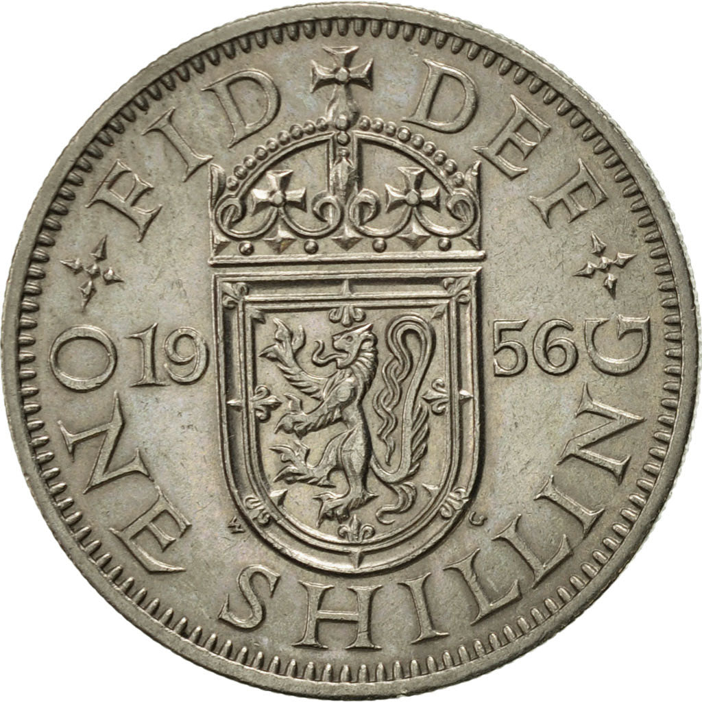 Monnaie, Grande-Bretagne, Elizabeth II, Shilling, 1956, SUP, Copper-nickel