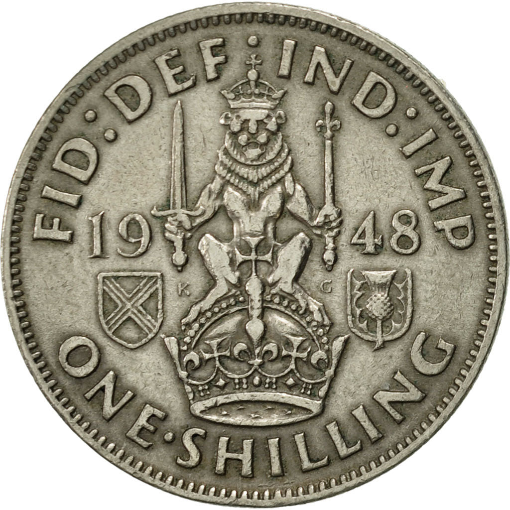 Monnaie, Grande-Bretagne, George VI, Shilling, 1948, SUP, Copper-nickel, KM:864