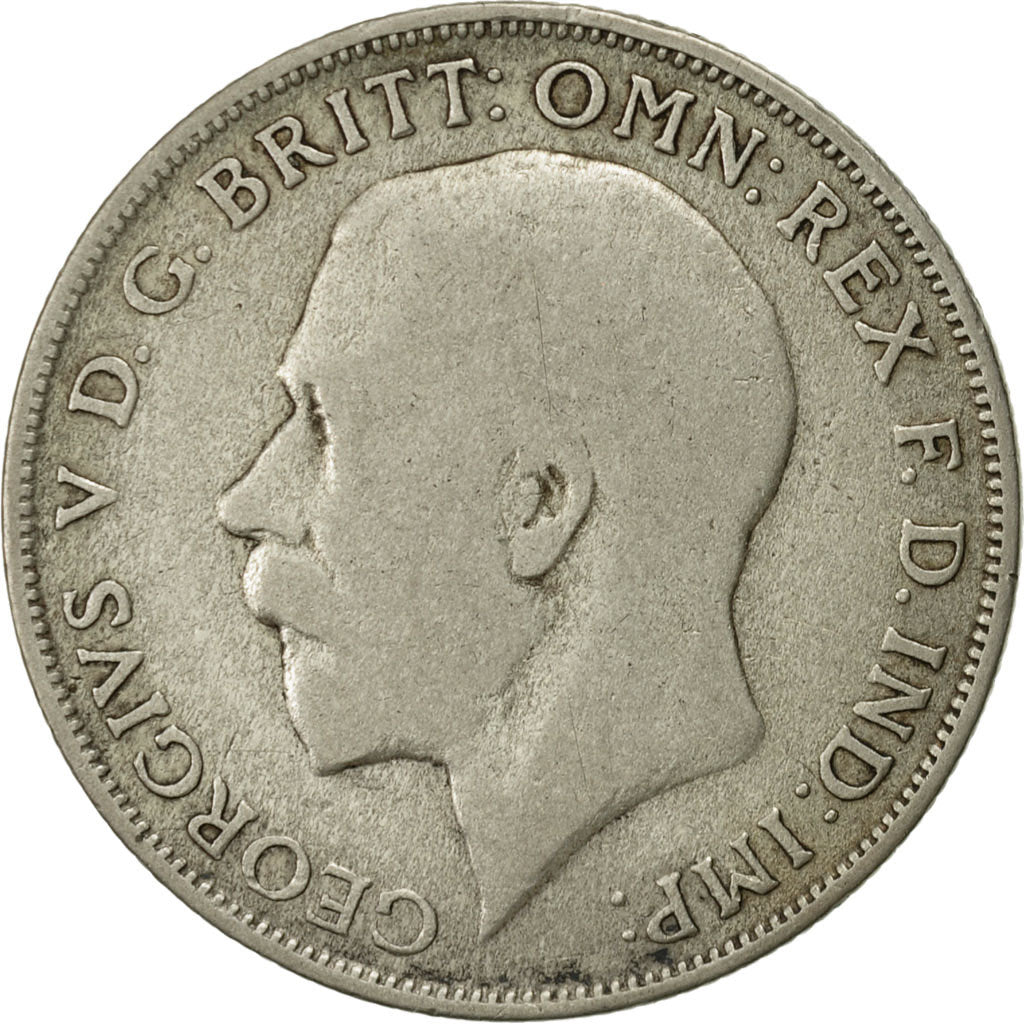 Coin, Great Britain, George V, Florin, Two Shillings, 1921, VF(20-25), Silver