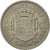 Coin, Great Britain, Elizabeth II, 1/2 Crown, 1957, EF(40-45), Copper-nickel