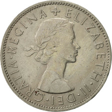 Great Britain, Elizabeth II, 1/2 Crown, 1966, AU(55-58), Copper-nickel, KM:907