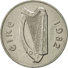 IRELAND REPUBLIC, 10 Pence, 1982, AU(55-58), Copper-nickel, KM:23