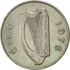 IRELAND REPUBLIC, 10 Pence, 1976, AU(55-58), Copper-nickel, KM:23