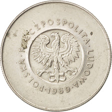 Coin, Poland, 10 Zlotych, 1969, Warsaw, AU(50-53), Copper-nickel, KM:61