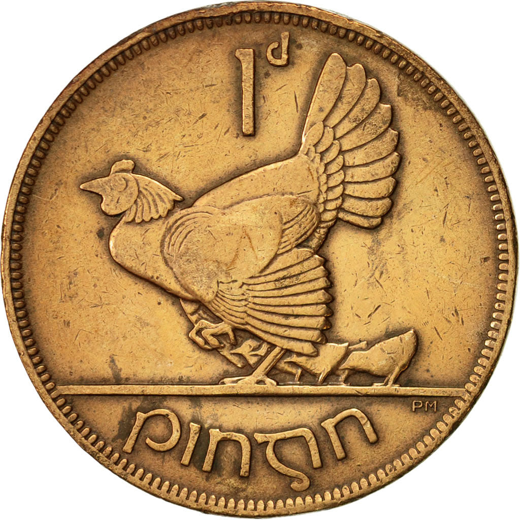 IRELAND REPUBLIC, Penny, 1931, EF(40-45), Bronze, KM:3