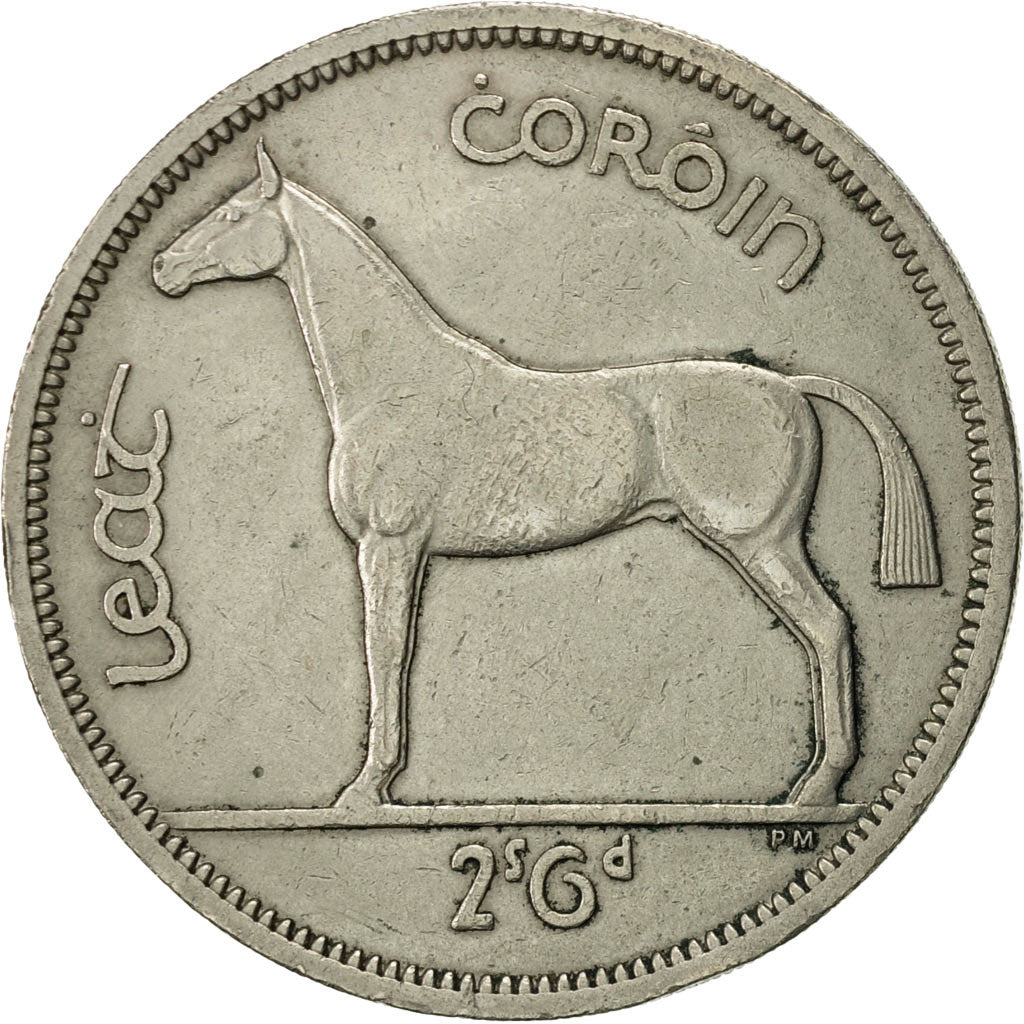 IRELAND REPUBLIC, 1/2 Crown, 1962, AU(55-58), Copper-nickel, KM:16a