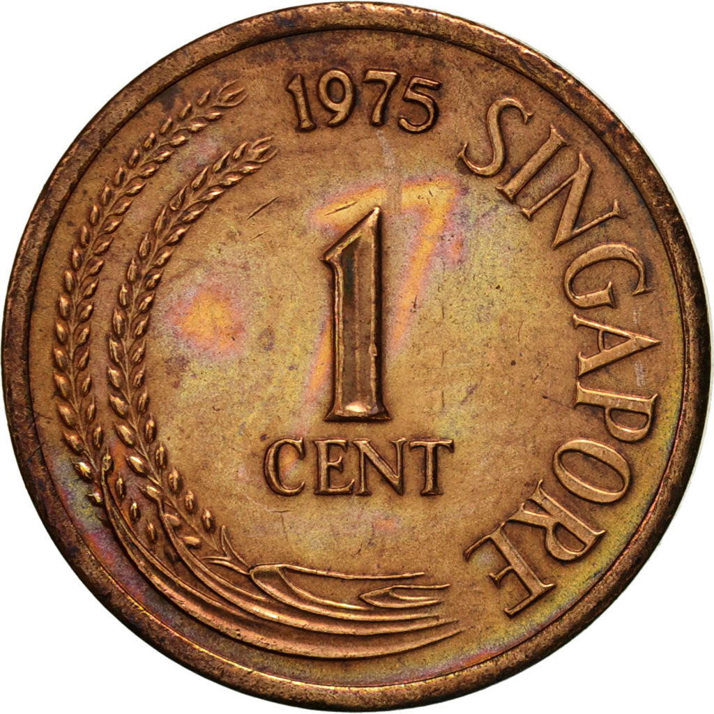 Coin, Singapore, Cent, 1975, Singapore Mint, AU(55-58), Bronze, KM:1