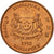 Munten, Singapur, Cent, 1992, Singapore Mint, PR, Copper Plated Zinc, KM:98