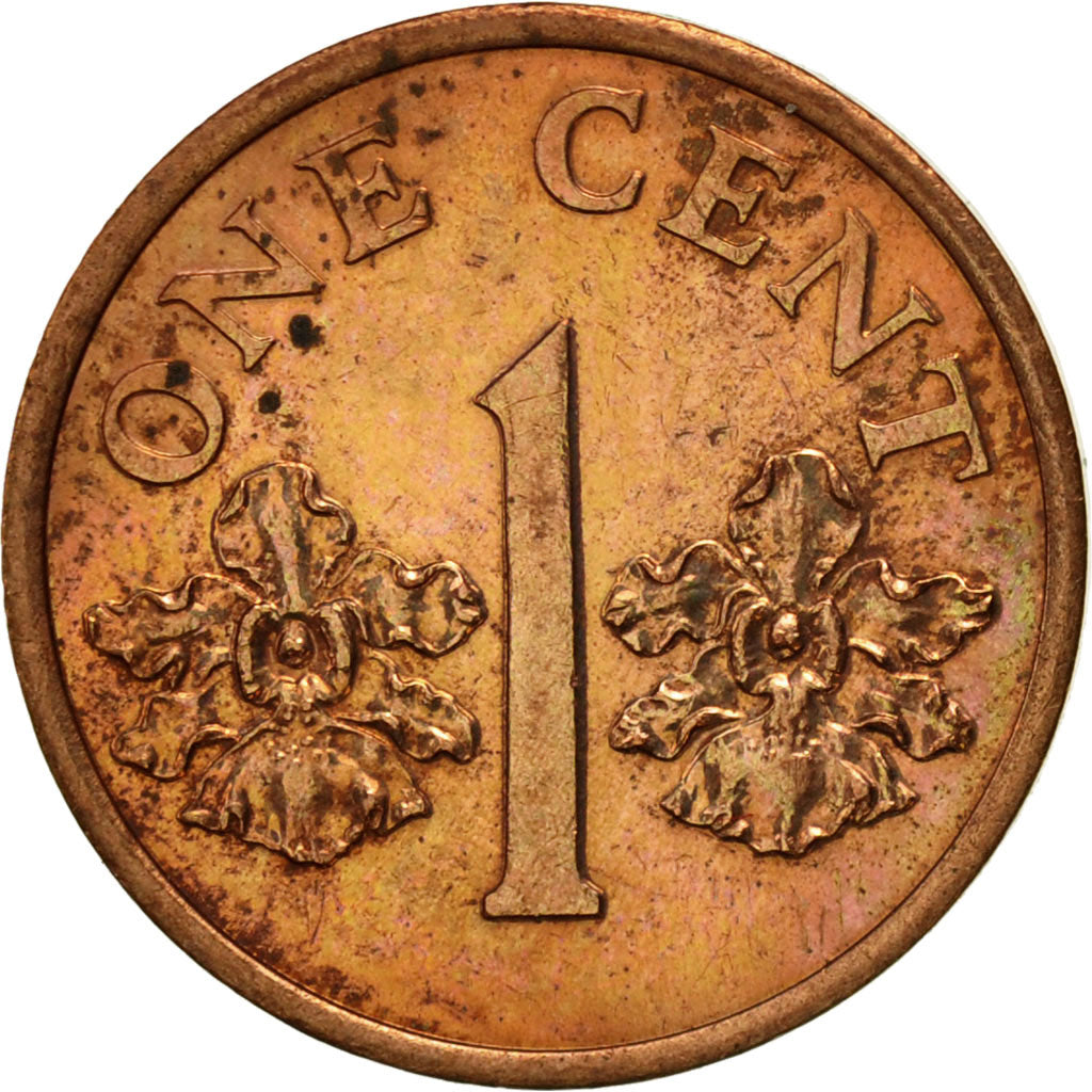 Moneta, Singapore, Cent, 1995, Singapore Mint, SPL-, Zinco placcato rame, KM:98