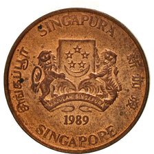 Monnaie, Singapour, Cent, 1989, British Royal Mint, SUP, Bronze, KM:49